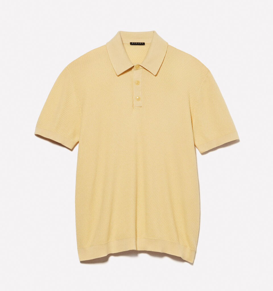 Polo amarelo de malha - polos para homem - Amarelo | Sisley image number 6